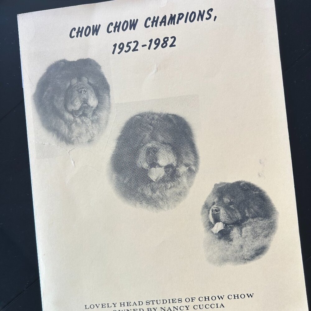 2 Historical Dog Breed Books: Chow Chow Champions, 1952-1986